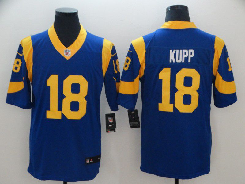 Men Los Angeles Rams #18 Kupp Blue Nike Vapor Untouchable Limited NFL Jersey->kansas city chiefs->NFL Jersey